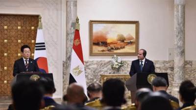 رئيس كوريا الجنوبية: التعاون مع مصر وثيق ويقوم على الاحترام المتبادل