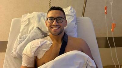 البطل الأولمبي أحمد الجندي يجري جراحة ناجحة في الكتف بألمانيا.. صور