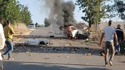 طائرة مُسيّرة إسرائيلية تقصف مركبة في وادي نحلة بجنوب لبنان