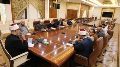 مفتي الجمهورية يجتمع بأعضاء اللجنة التنفيذية لمتابعة أعمال الندوة الدولية الثانية