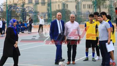 إطلاق المهرجان الرياضي بجامعة كفر الشيخ