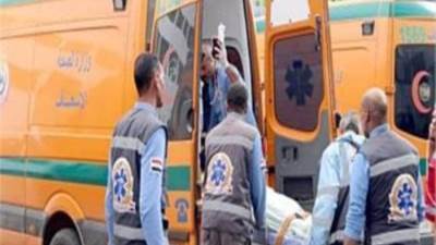 إصابة 4 أشخاص في حادث تصادم سيارتين بالطريق الصحراوى الغربي بأسيوط