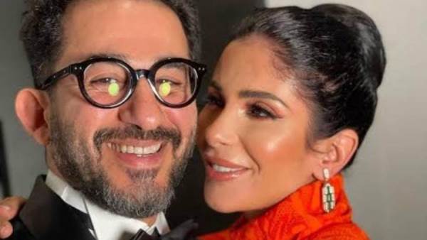 "انتي الحب كله".. أحمد حلمي يحتفل بعيد ميلاد زوجته مني زكي