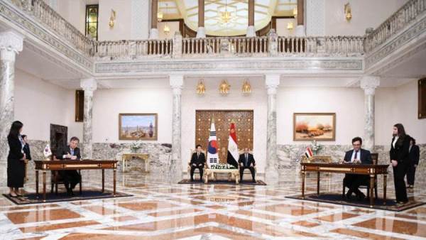 الرئيس السيسي ورئيس كوريا الجنوبية يشهدان توقيع عدد من اتفاقيات التعاون المشترك